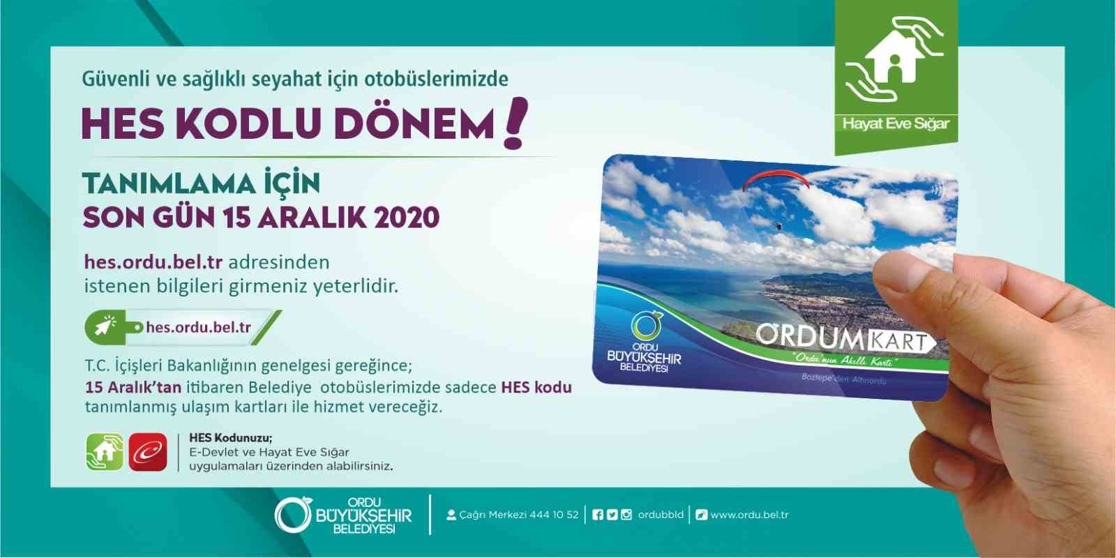 TOPLU TAŞIMALARDA “HES KODU” DÖNEMİ